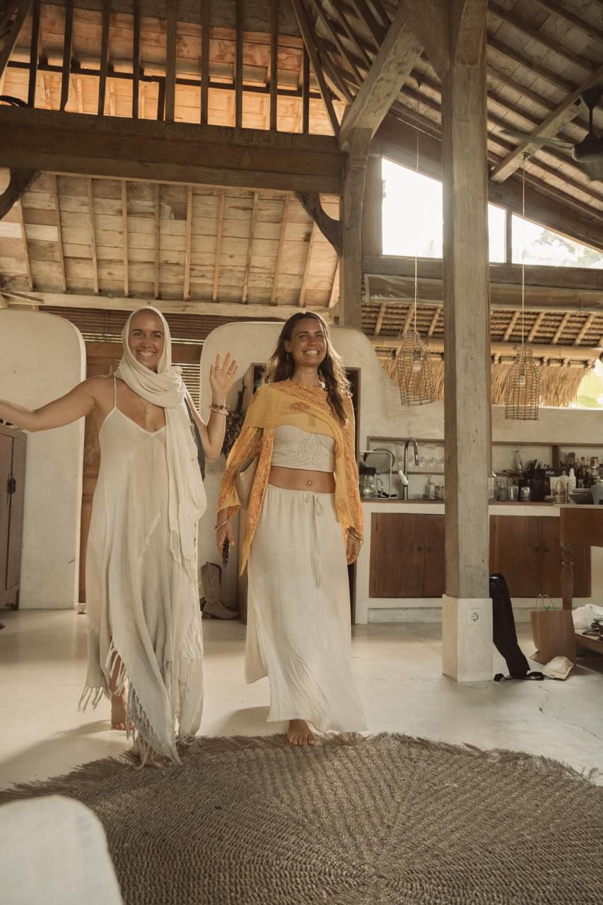 Gaia and Clara, founders of The Rooted Tribe, in Bali